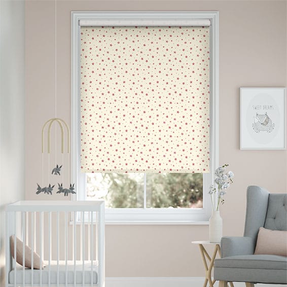 Roller Blind Starry Skies Rose Pink