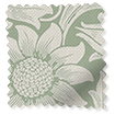 William Morris Girasole Verde Oliva Tende a bastone Immagine campione