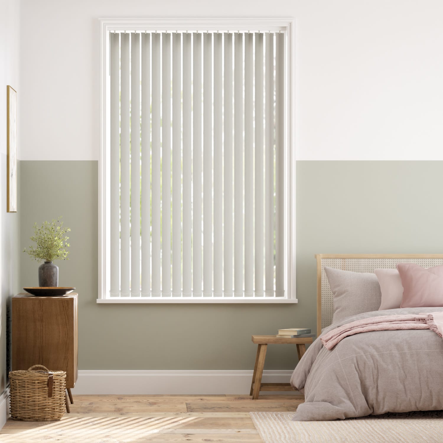 Vertical Blind Thermatex Light Grey