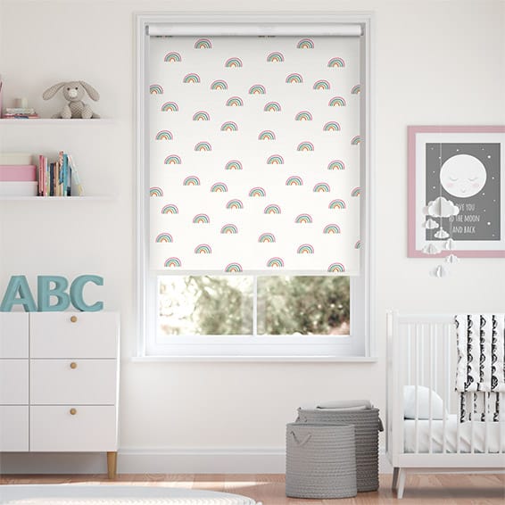 Roller Blind Tiny Rainbows Blackout Candy