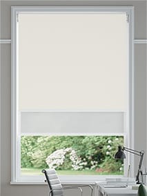 Titan Alabaster & White Double Roller Blind anteprima immagine