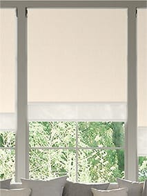 Titan Cream & Linen Double Roller Blind anteprima immagine