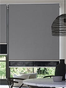 Titan Harbour Grey & Ebony Double Roller Blind anteprima immagine