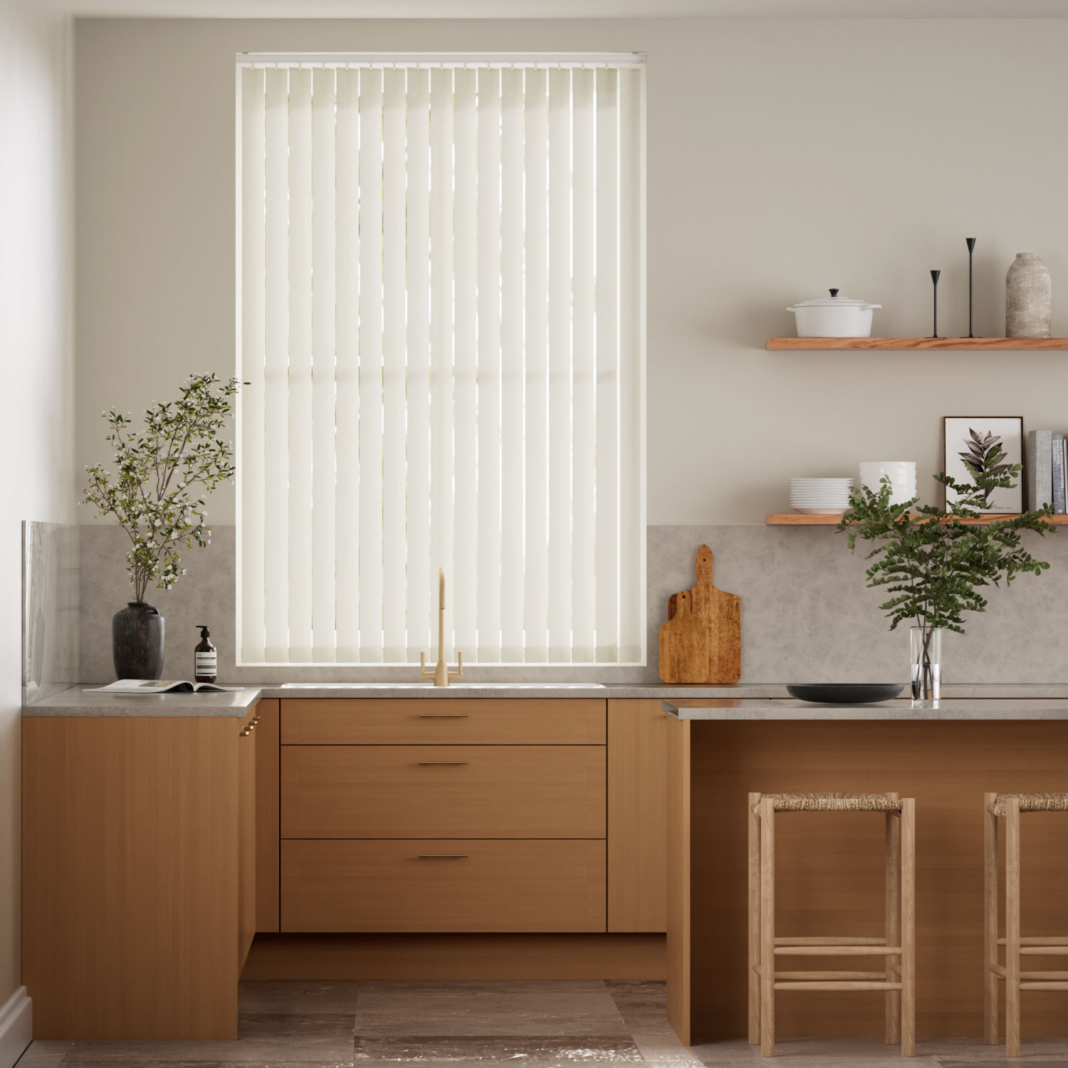 Vertical Blind Toledo Arcadia White