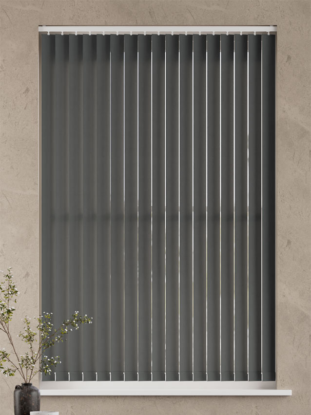 Toledo Gunmetal Grey Vertical Blind anteprima immagine