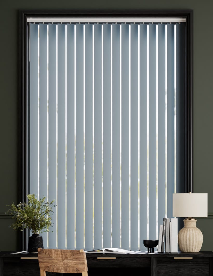 Valencia Grigio Azzurro Vertical Blind anteprima immagine