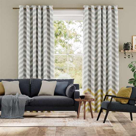 Tenda classico Zig Zag Grigio Giallo