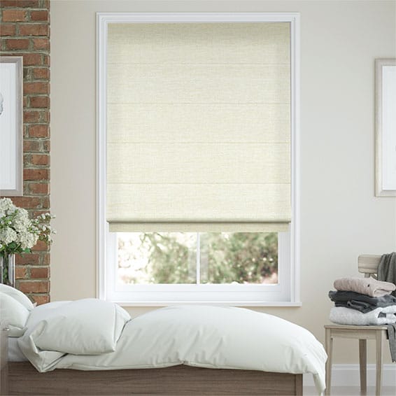 Roman Blind Plush Chenille Ivory