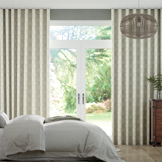 Wave Curtains Lyme Leaf Stone