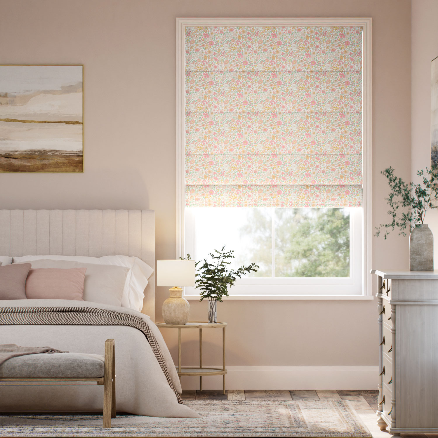 Roman Blind Wharfedale Apricot