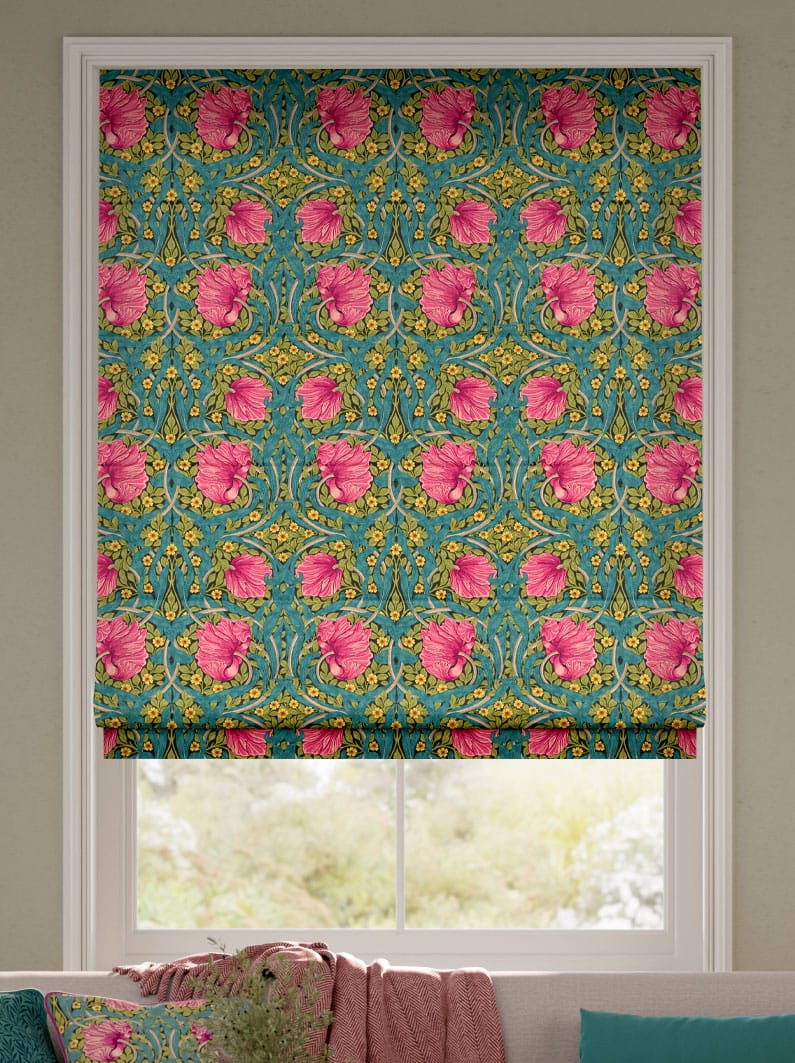 William Morris Pimpernel Magenta Tende a pacchetto anteprima immagine